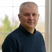 man looking at the camera